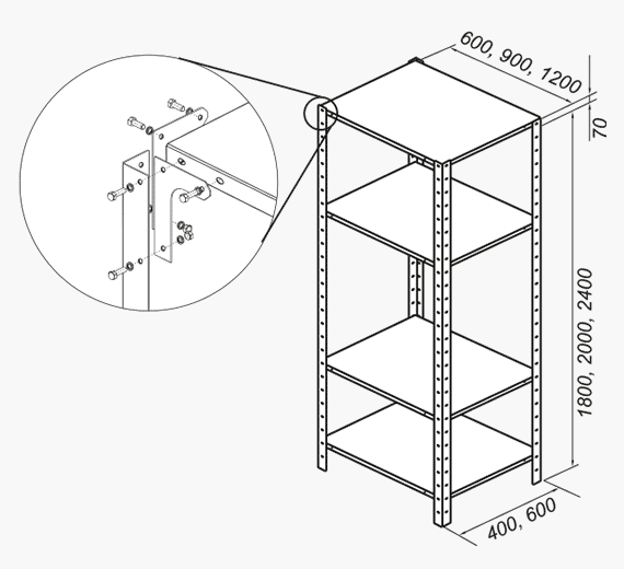 Light Storage Rack