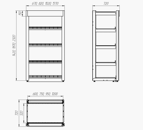 Racks for alcoholic drinks